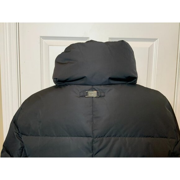 Armani Collezioni Long Black Quilted Down Puffer Coat, Size 12 | 48, NWT! $1,295 - Picture 9 of 12